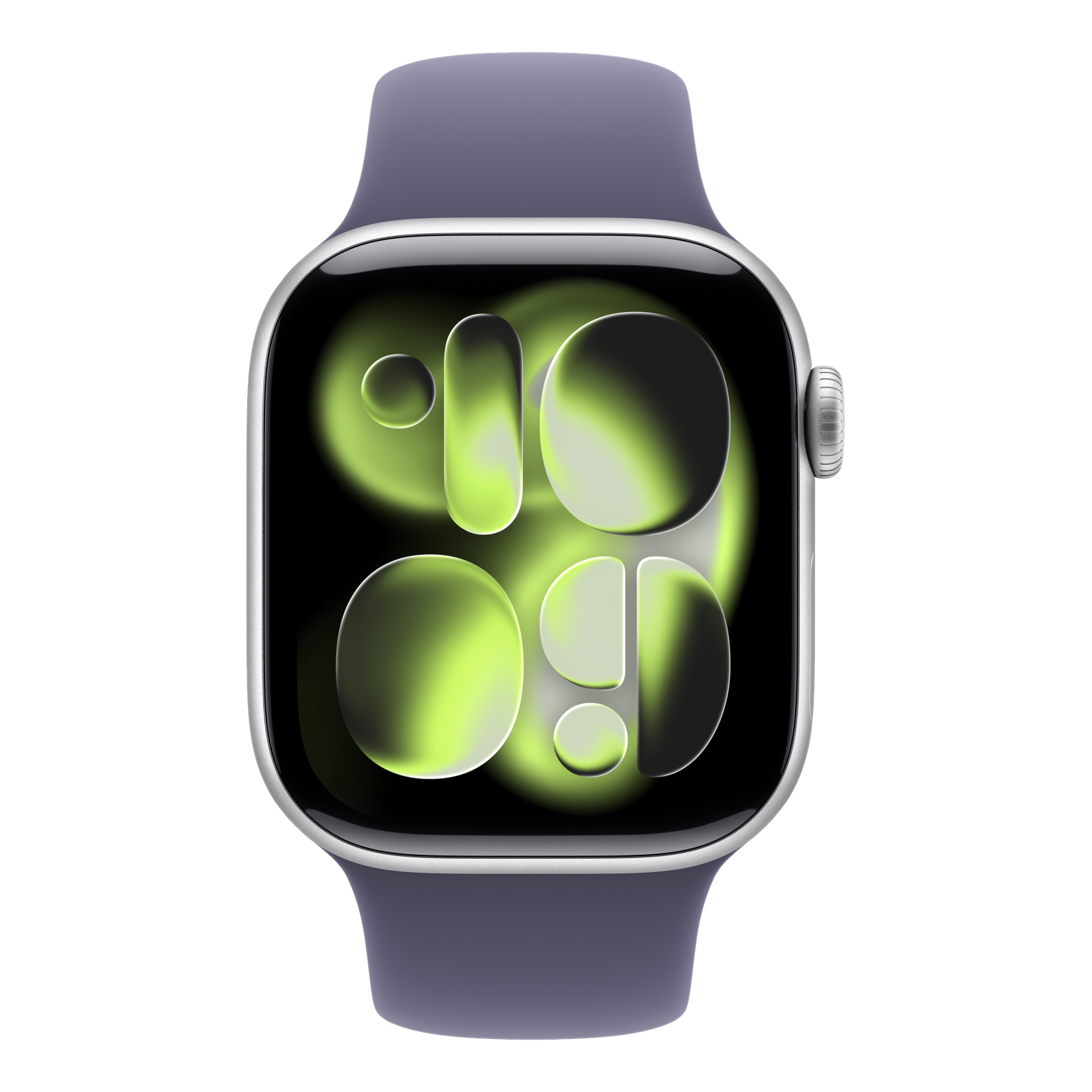 2 apple watch series 11 gps 42mm silver aluminium case with purple fog sport band