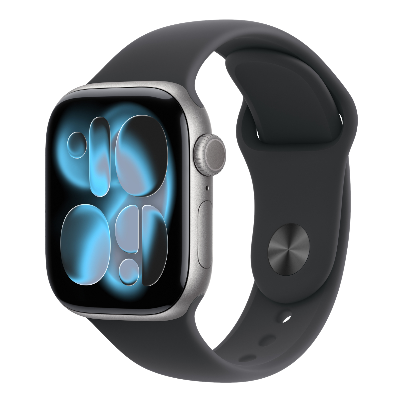 1 apple watch series 11 gps 42mm space grey aluminium case with black sport band