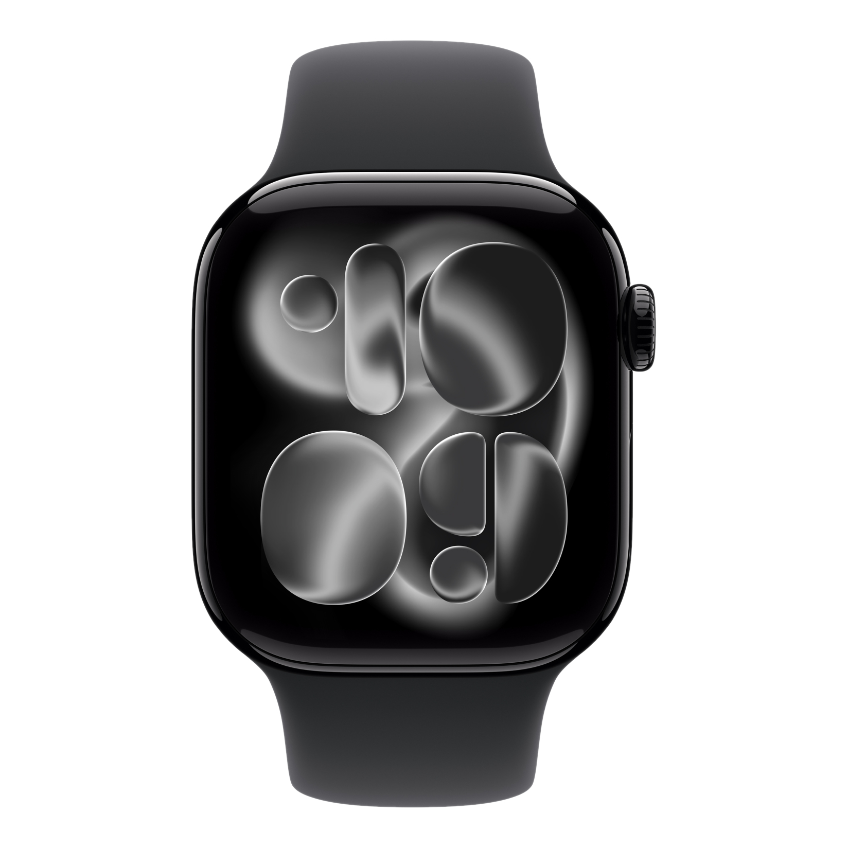 2 apple watch series 11 gps 42mm jet black aluminium case with black sport band