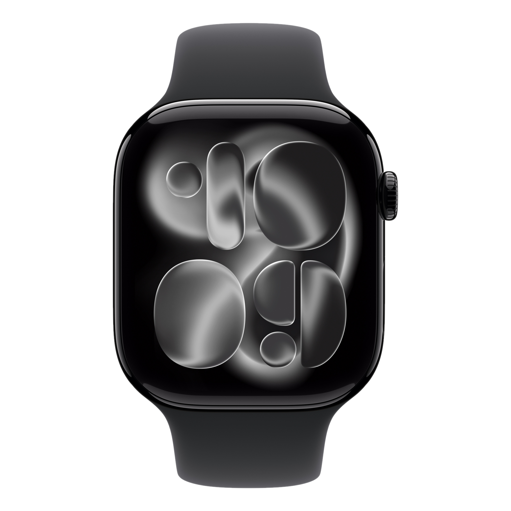 2 apple watch series 11 gps 46mm jet black aluminium case with black sport band