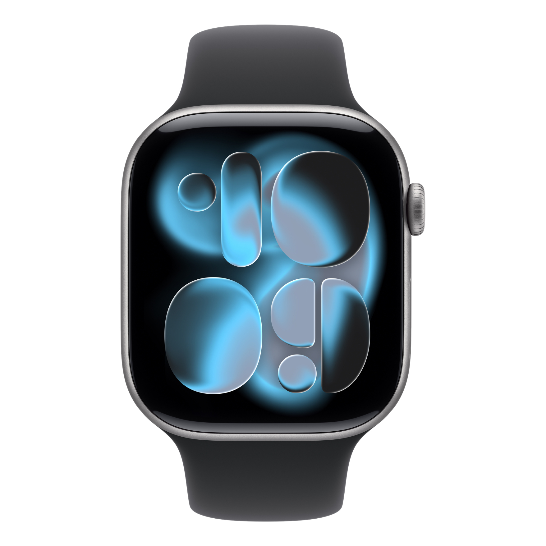 2 apple watch series 11 gps 46mm space grey aluminium case with black sport band