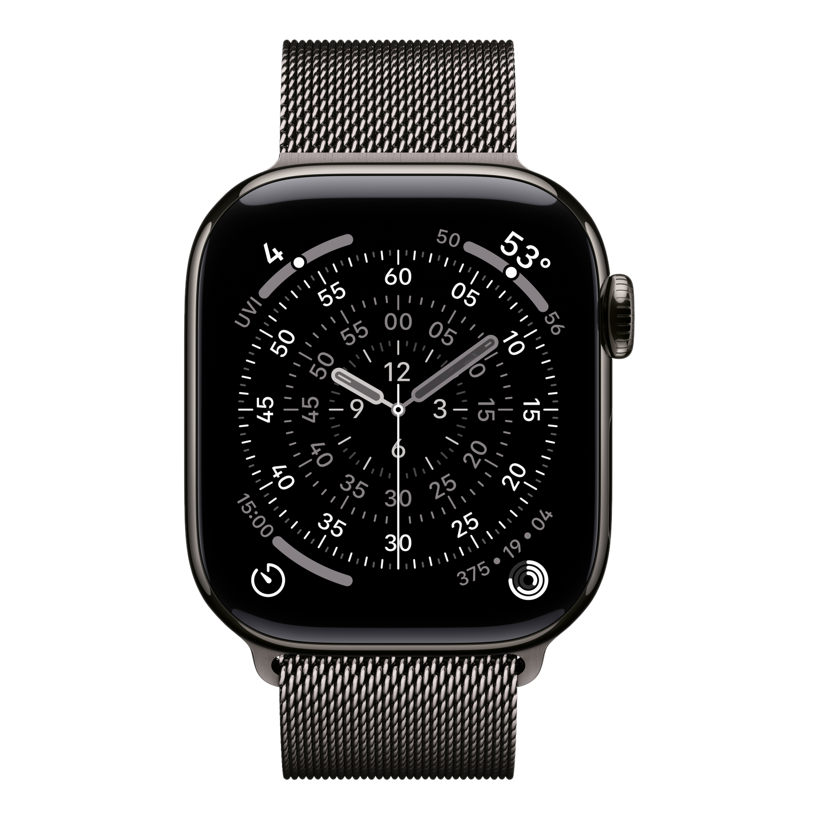 2 apple watch series 11 gps cellular 42mm slate titanium case with slate milanese loop