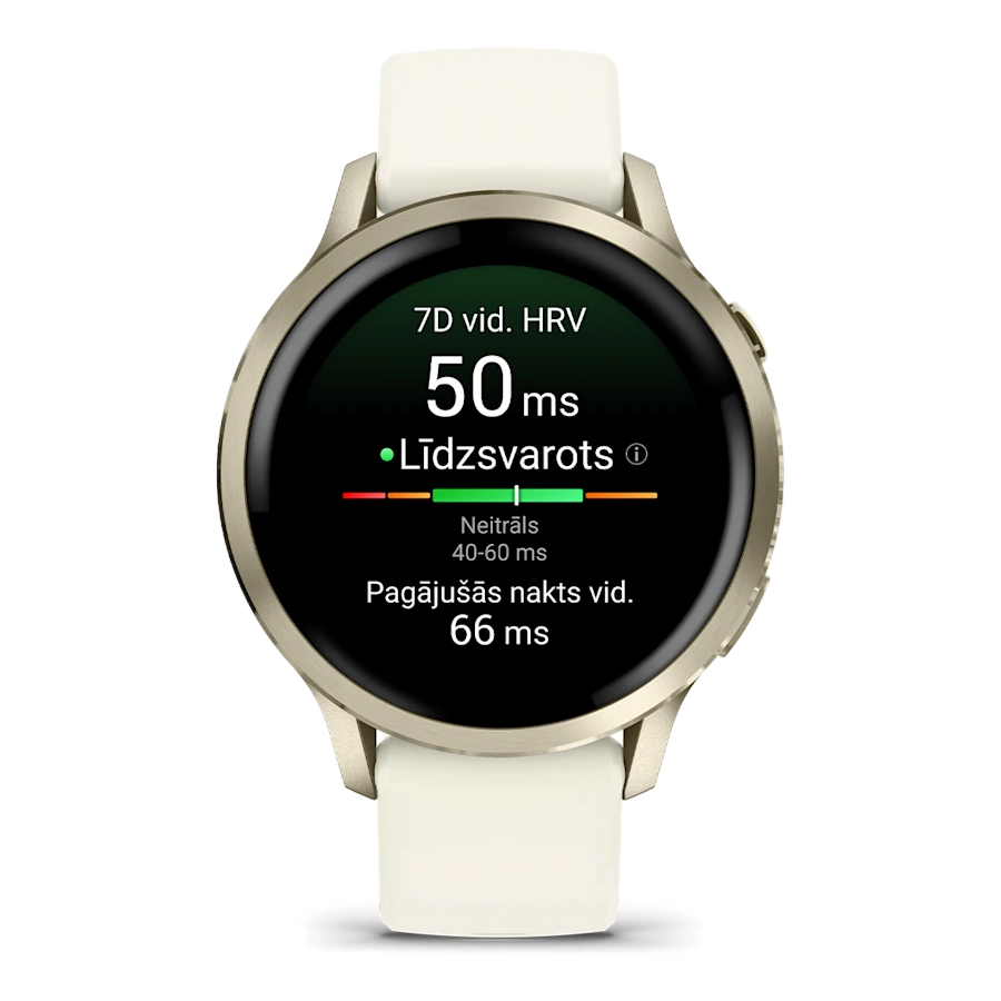2 garmin venu 4 41mm lunar gold with bone band