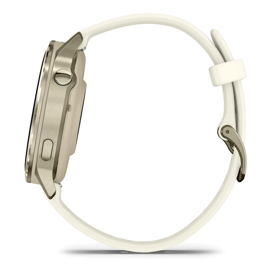 4 garmin venu 4 41mm lunar gold with bone band