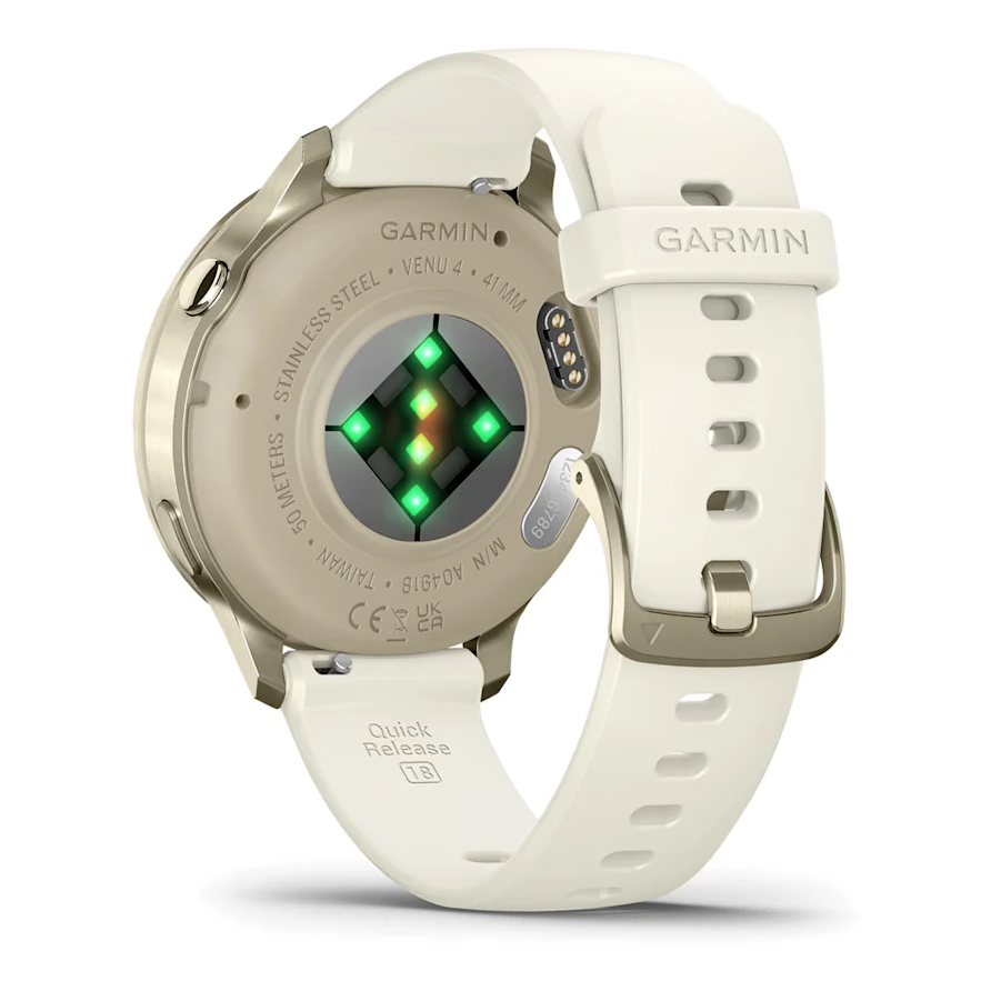 5 garmin venu 4 41mm lunar gold with bone band