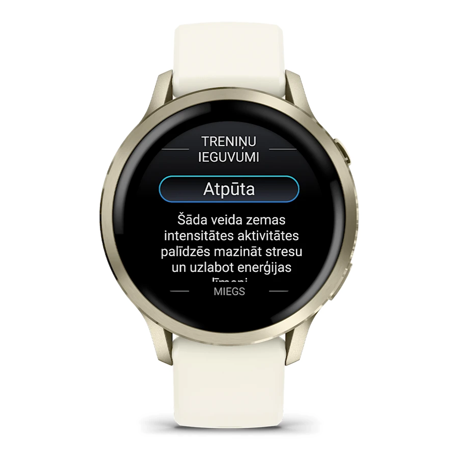 8 garmin venu 4 41mm lunar gold with bone band