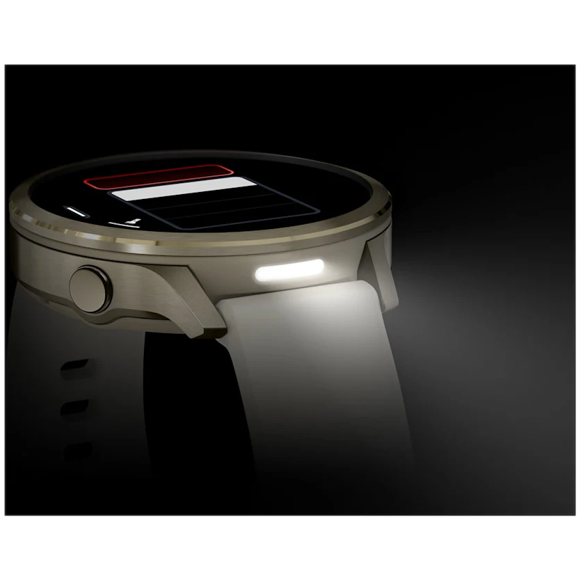 9 garmin venu 4 41mm lunar gold with bone band