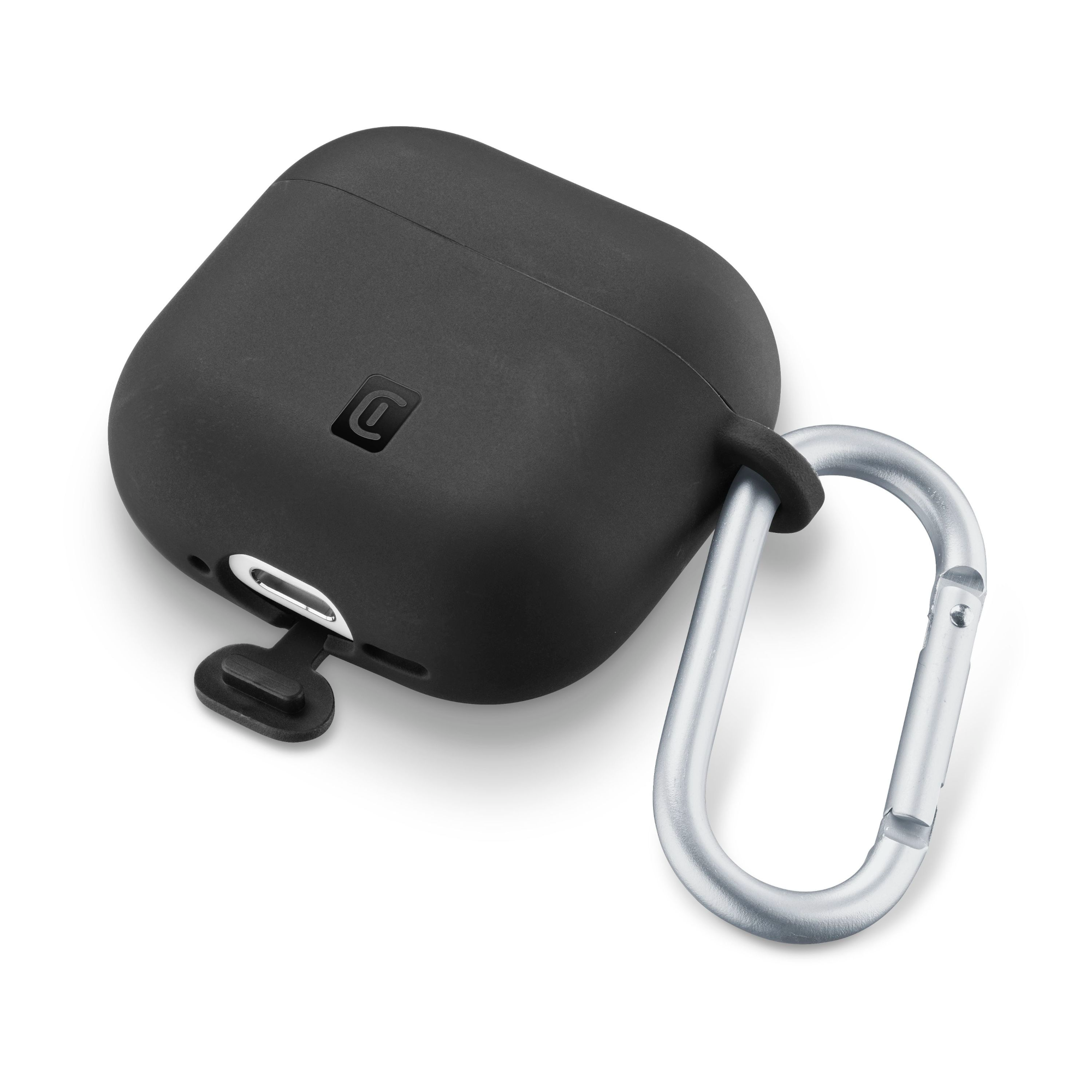 2 apple airpods 3 pro cellularline bounce silicone case black