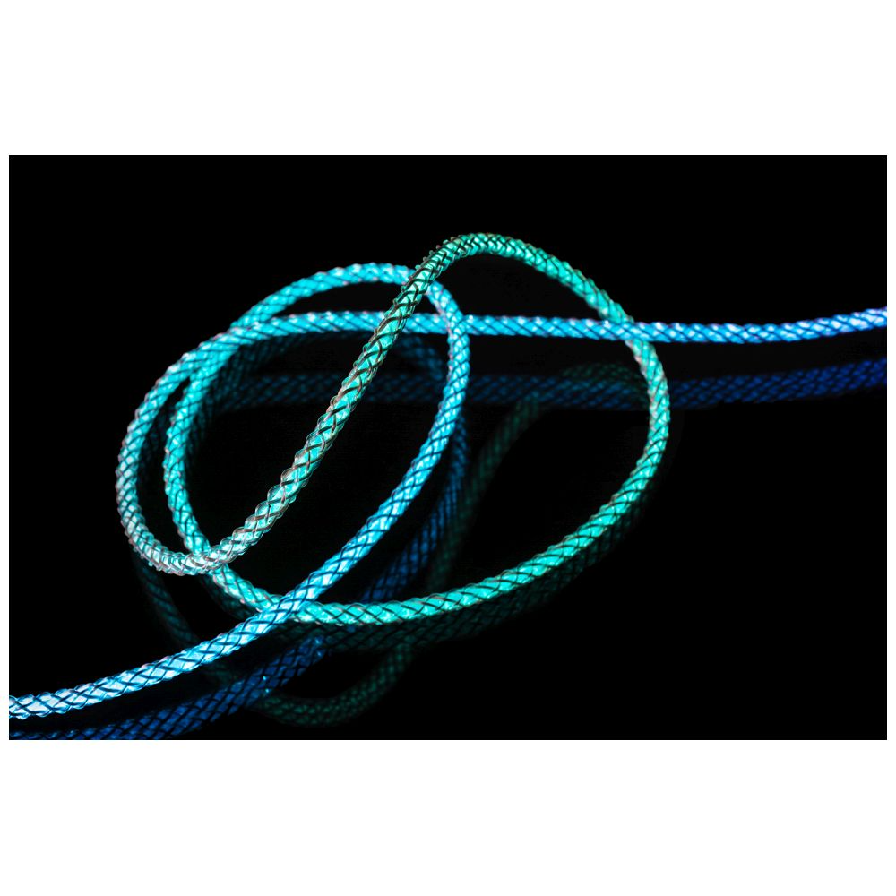 6 fixed 60w usb c usb c 12m pd glowing rainbow