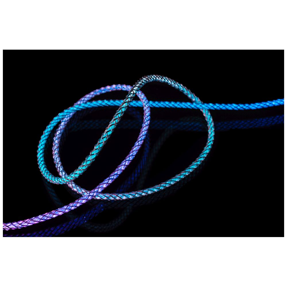 8 fixed 60w usb c usb c 12m pd glowing rainbow