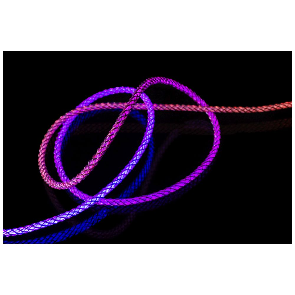 7 fixed 60w usb c usb c 12m pd glowing rainbow