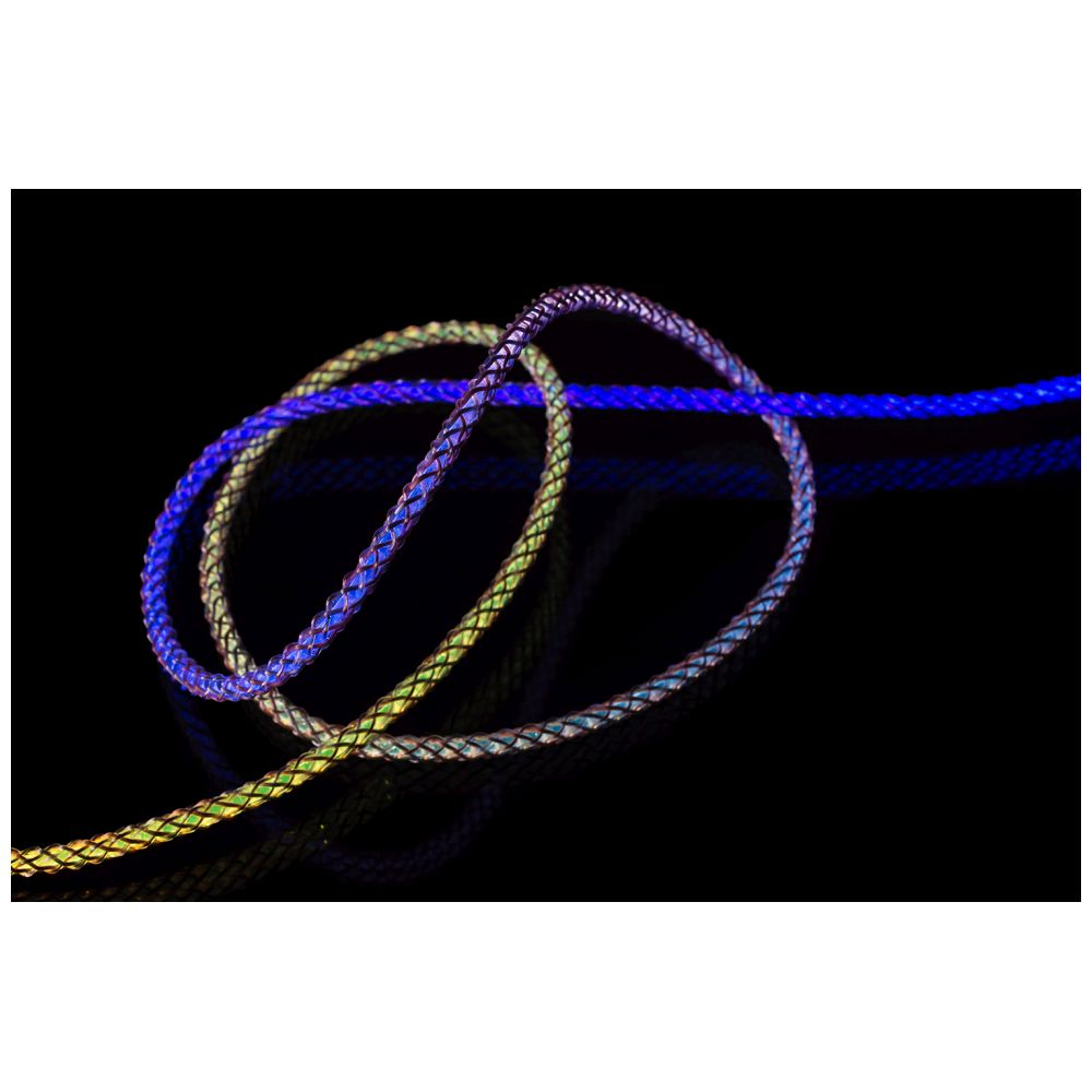 10 fixed 60w usb c usb c 12m pd glowing rainbow