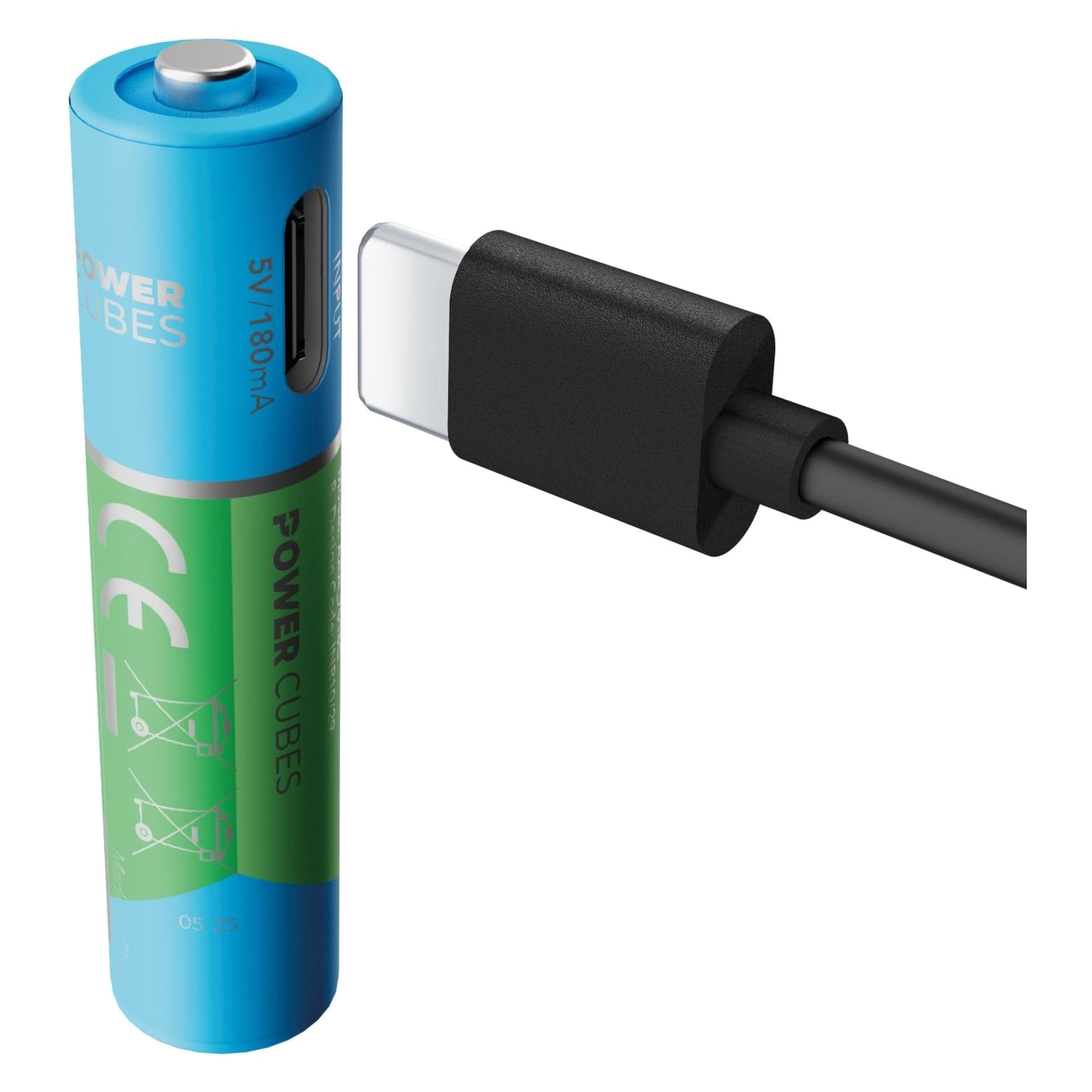 AAA USB-C uzlādējamās baterijas 2 gab.