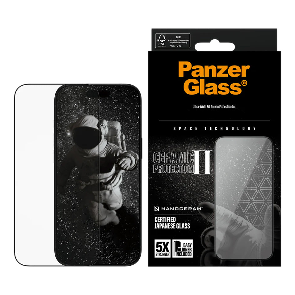 iPhone 17/16 Pro PanzerGlass Ceramic II Screen Protector