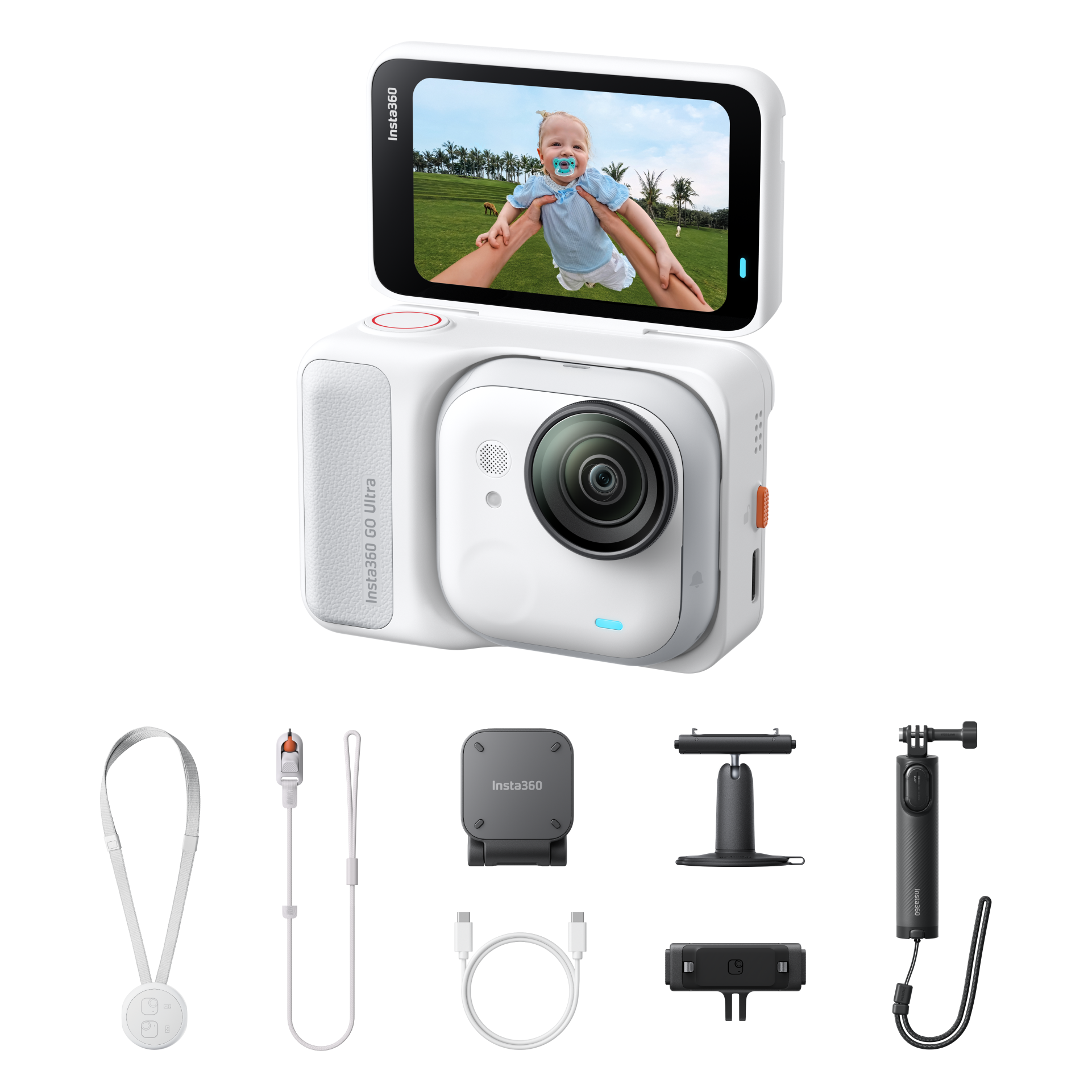 26 insta360 go ultra creator bundle arctic white