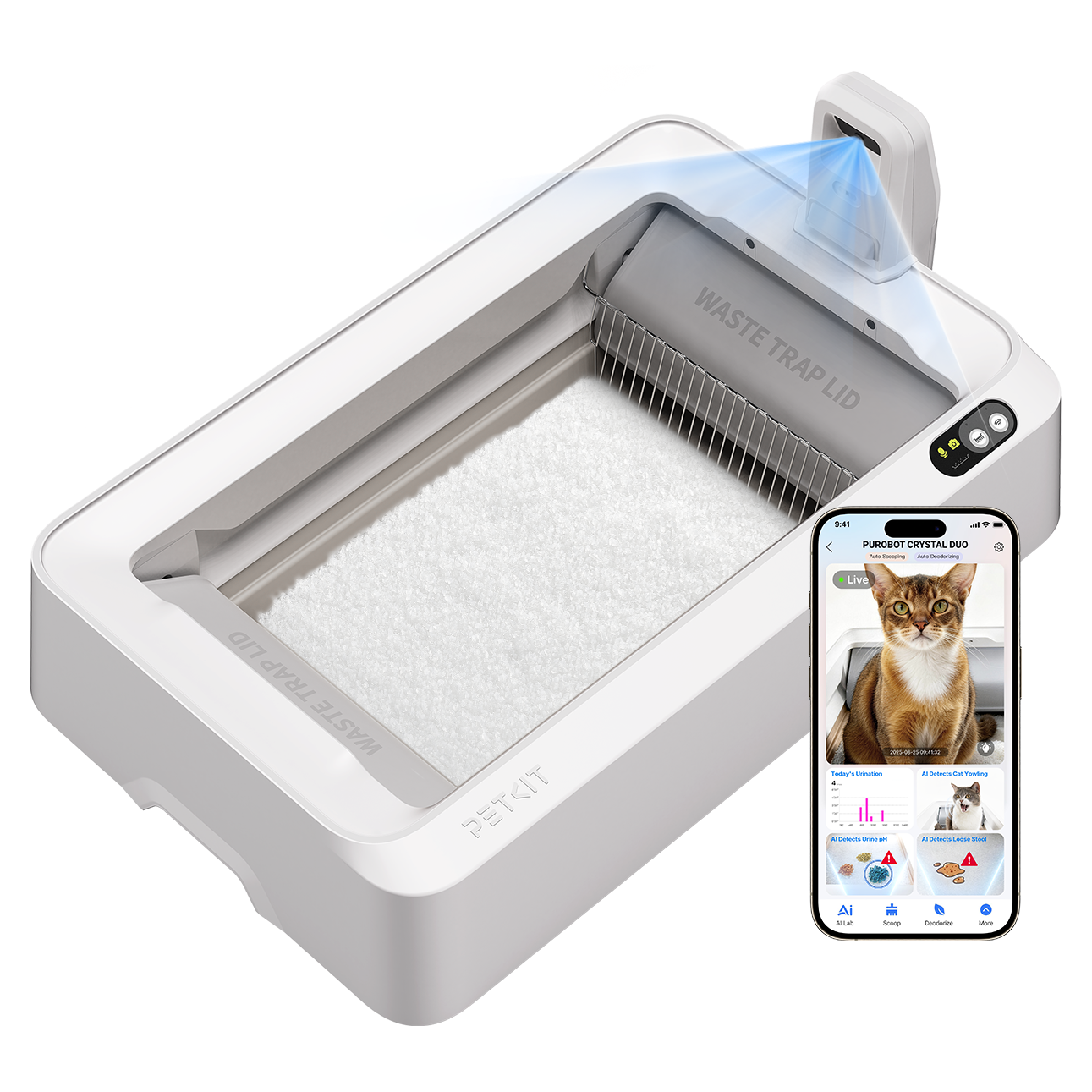 Petkit Purobot Crystal Duo automātiskā kaķu tualete