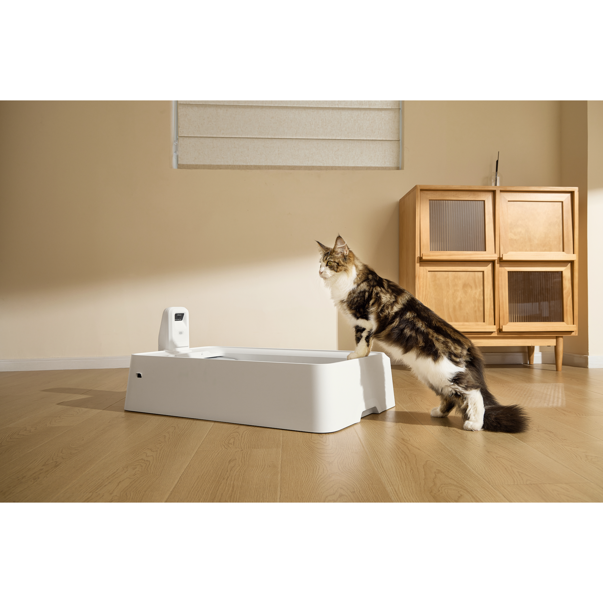 9 purobot crystal duo with camera self cleaning cat litter box white