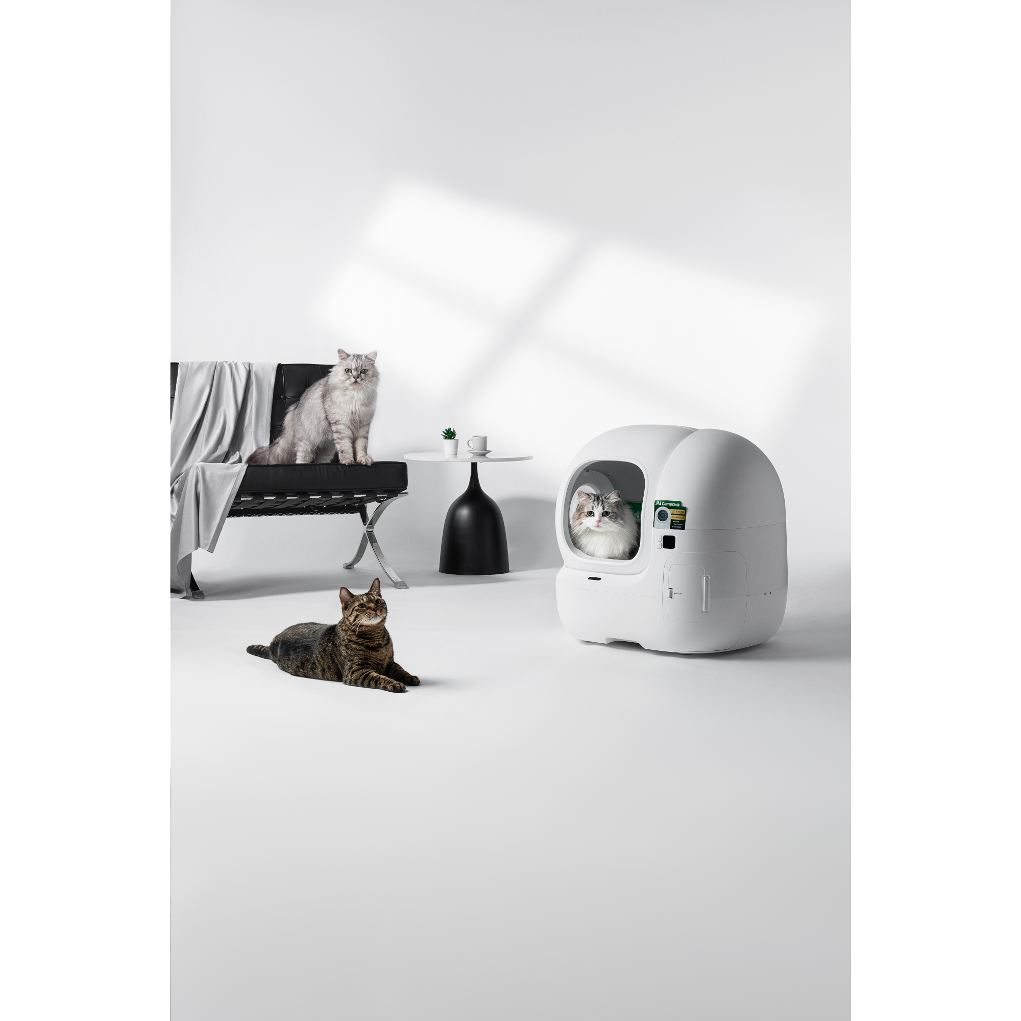 6 petkit automatic cat litter box purobot max pro 2 white