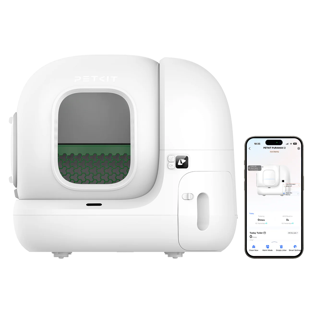2 petkit automatic cat litter box pura max 2 white