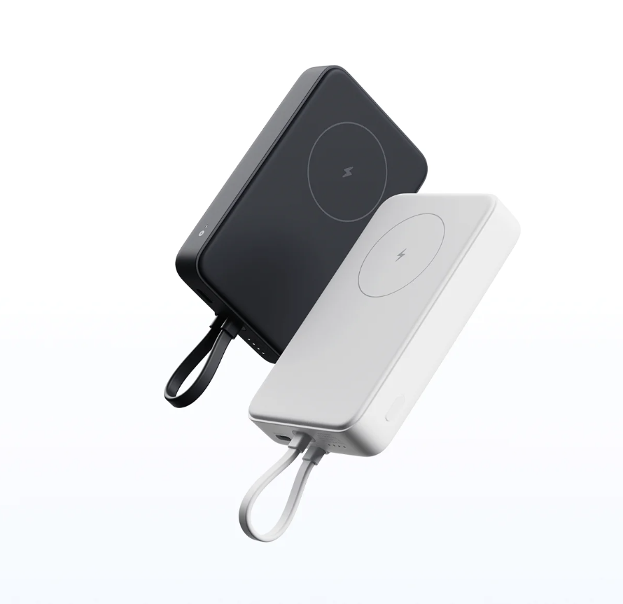 2 xiaomi 33w magnetic integrated cable 10000 mah gray