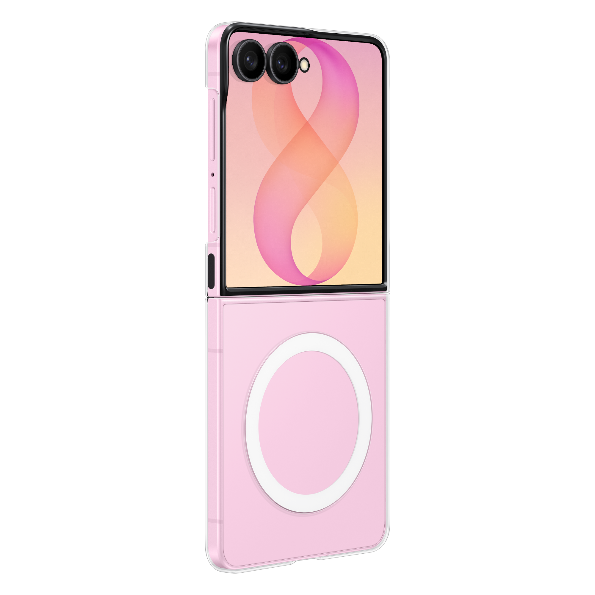 2 samsung galaxy flip8 ef cf776ctegww clear magnet transparent