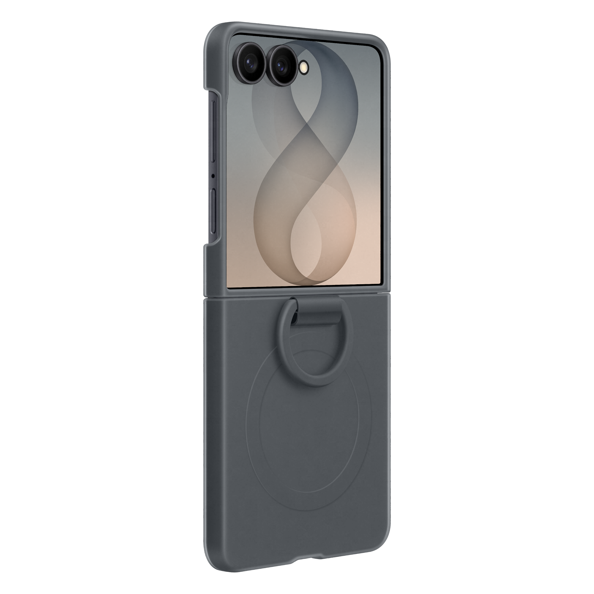 2 samsung galaxy flip8 ef ef776cbegww silicone ring magnet graphite