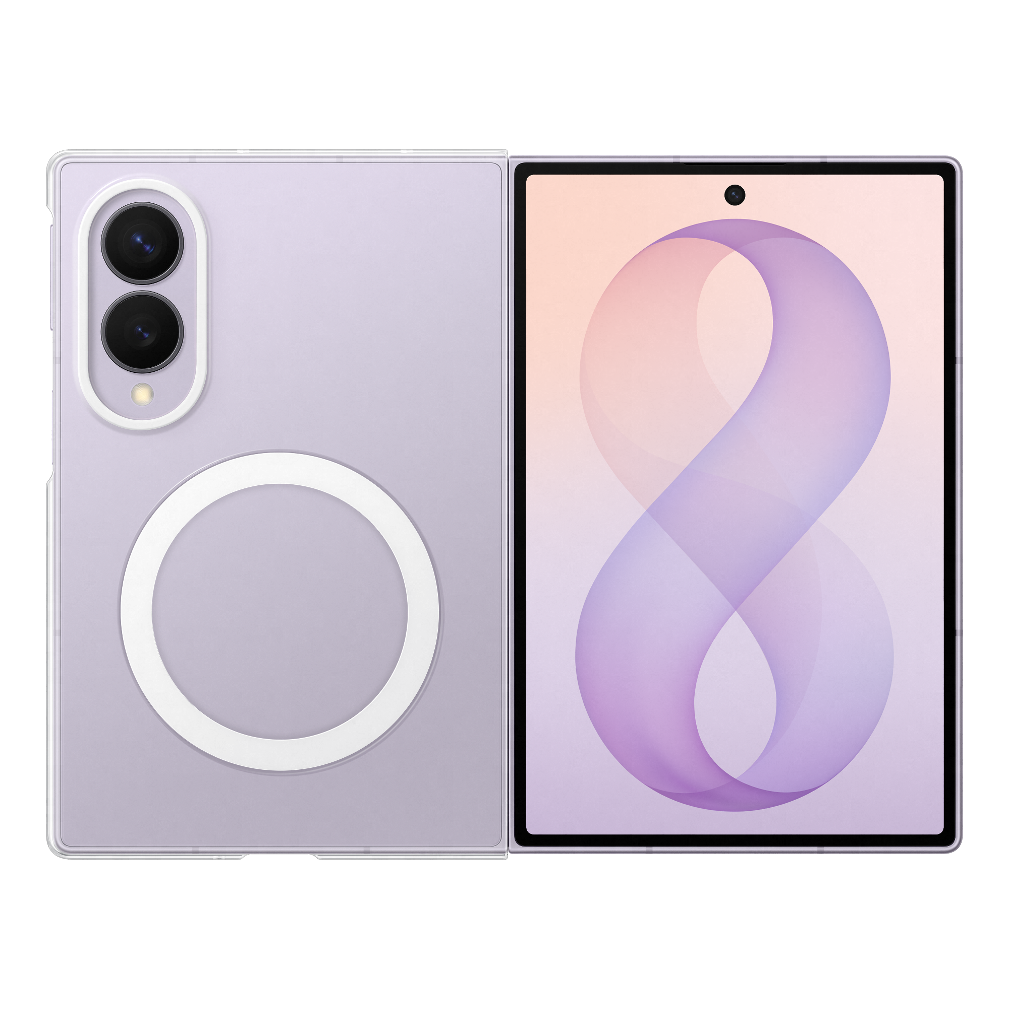 Samsung Galaxy Fold8 caurspīdīgs vāciņš ar magnētu