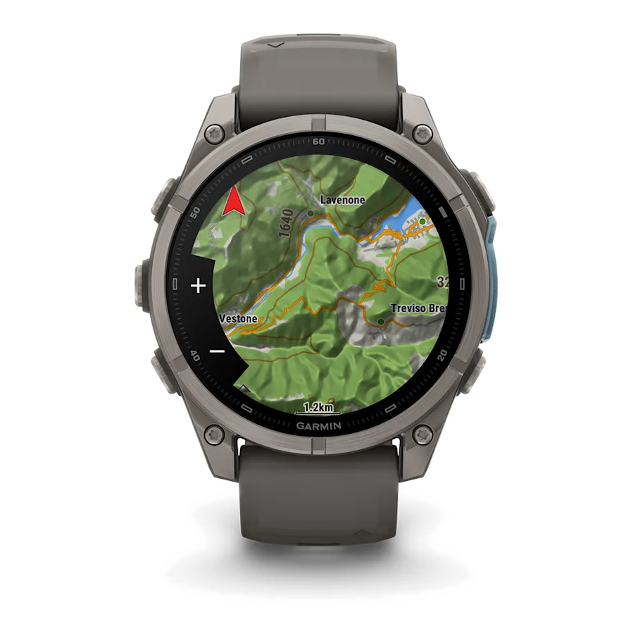 9 garmin fenix 9 47mm titanium with pebble gray silicone band
