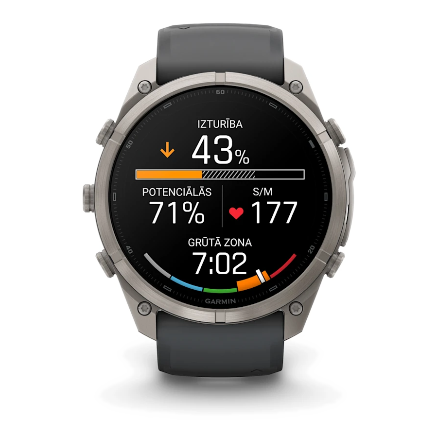 7 garmin fenix 9 pro 51mm inreach titanium with graphite black silicone band