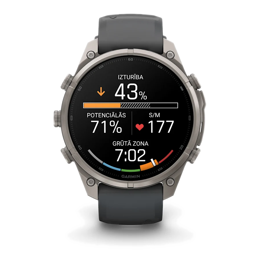7 garmin fenix 9 pro 47mm inreach titanium with graphite black silicone band