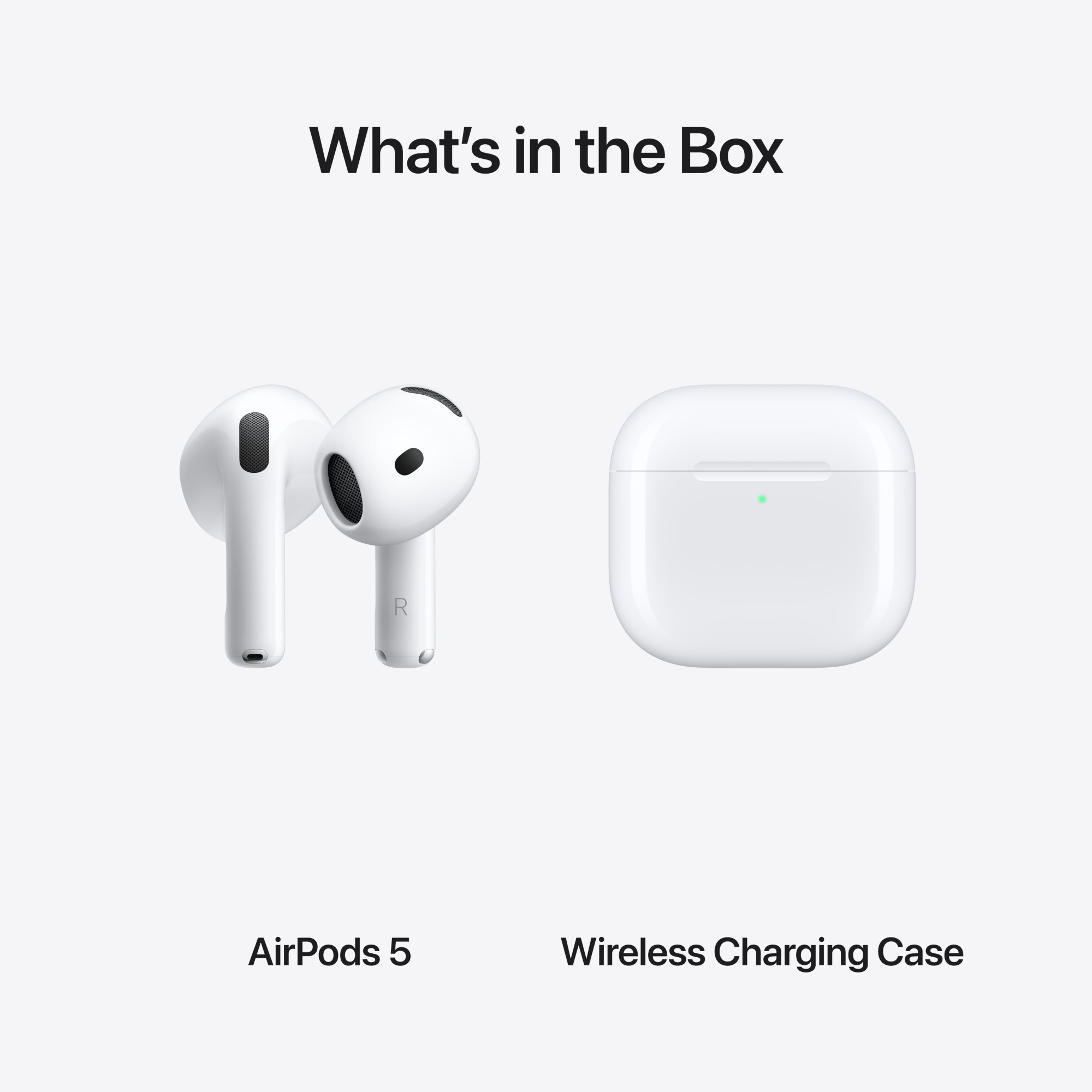9 airpods 5 wireless charging case white