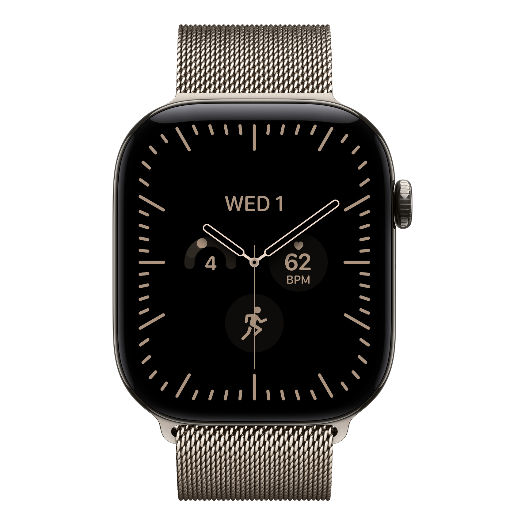 2 apple watch 44 45 46 49mm milanese loop natural