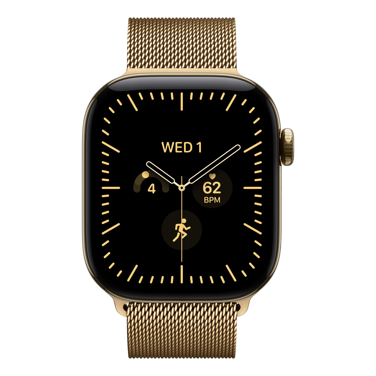 2 apple watch 38 40 41 42mm milanese loop radiant gold
