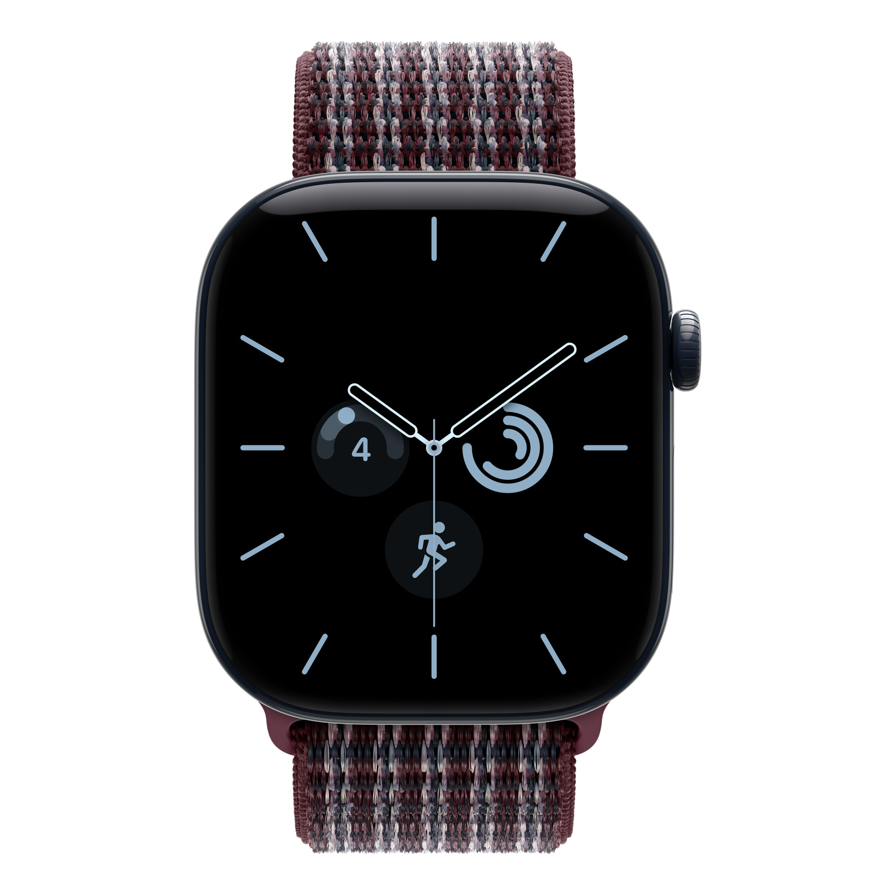 2 apple watch 44 45 46 49mm sport loop burgundy plaid