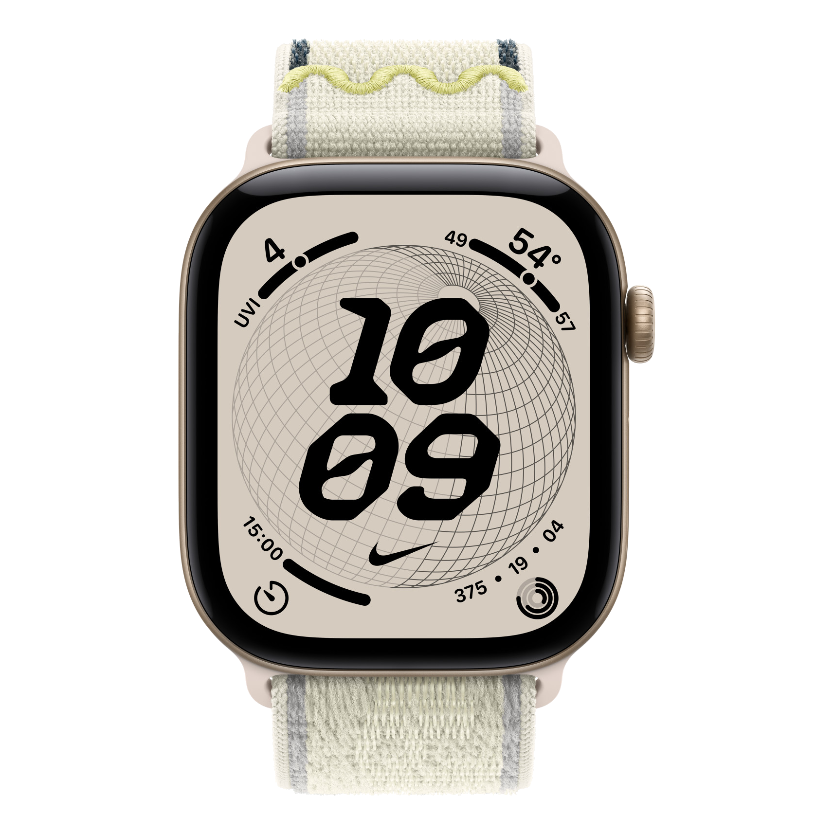2 apple watch 44 45 46 49mm nike sport loop chalk calm