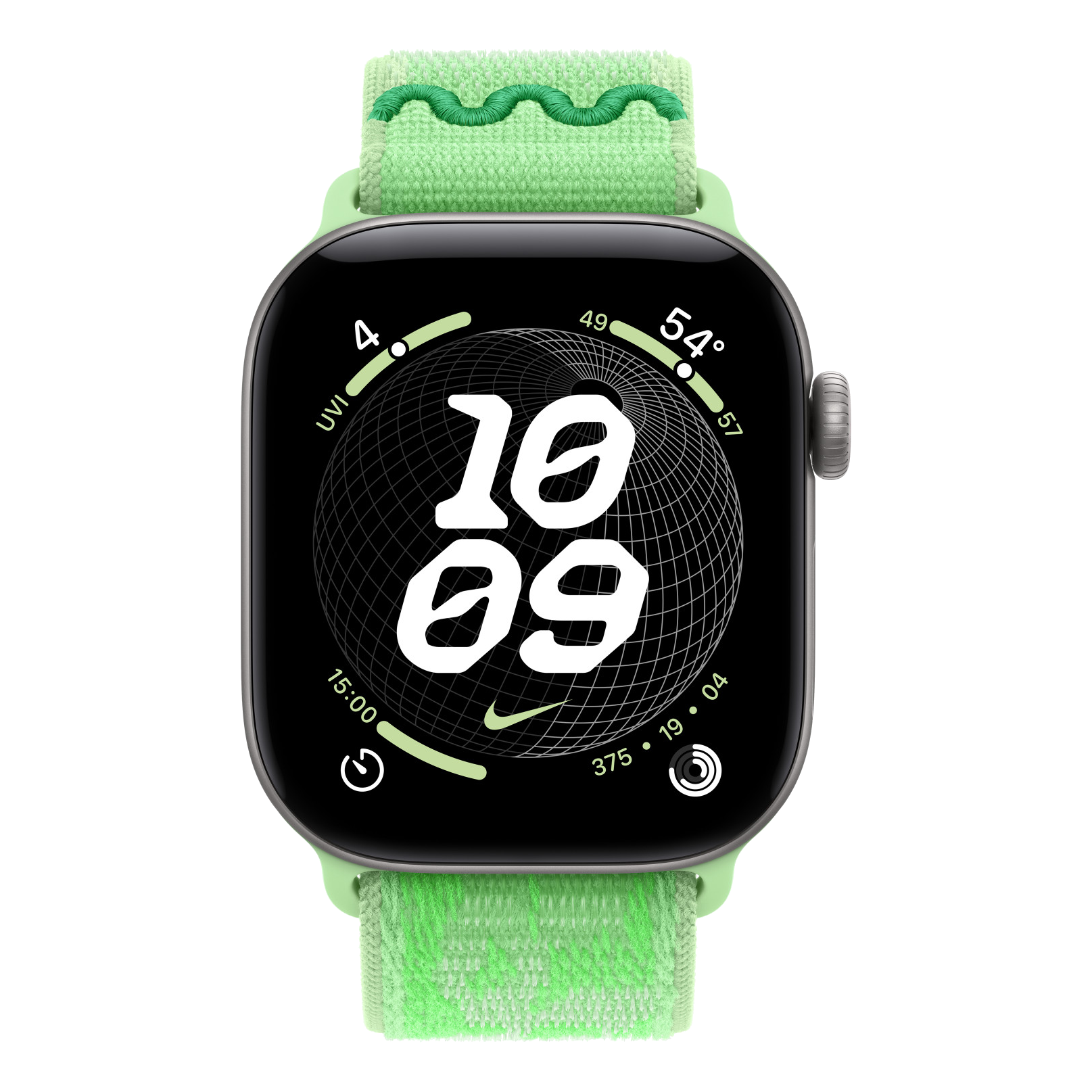 2 apple watch 38 40 41 42mm nike sport loop green spark