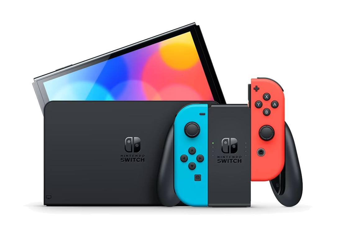 Nintendo Switch OLED blue red
