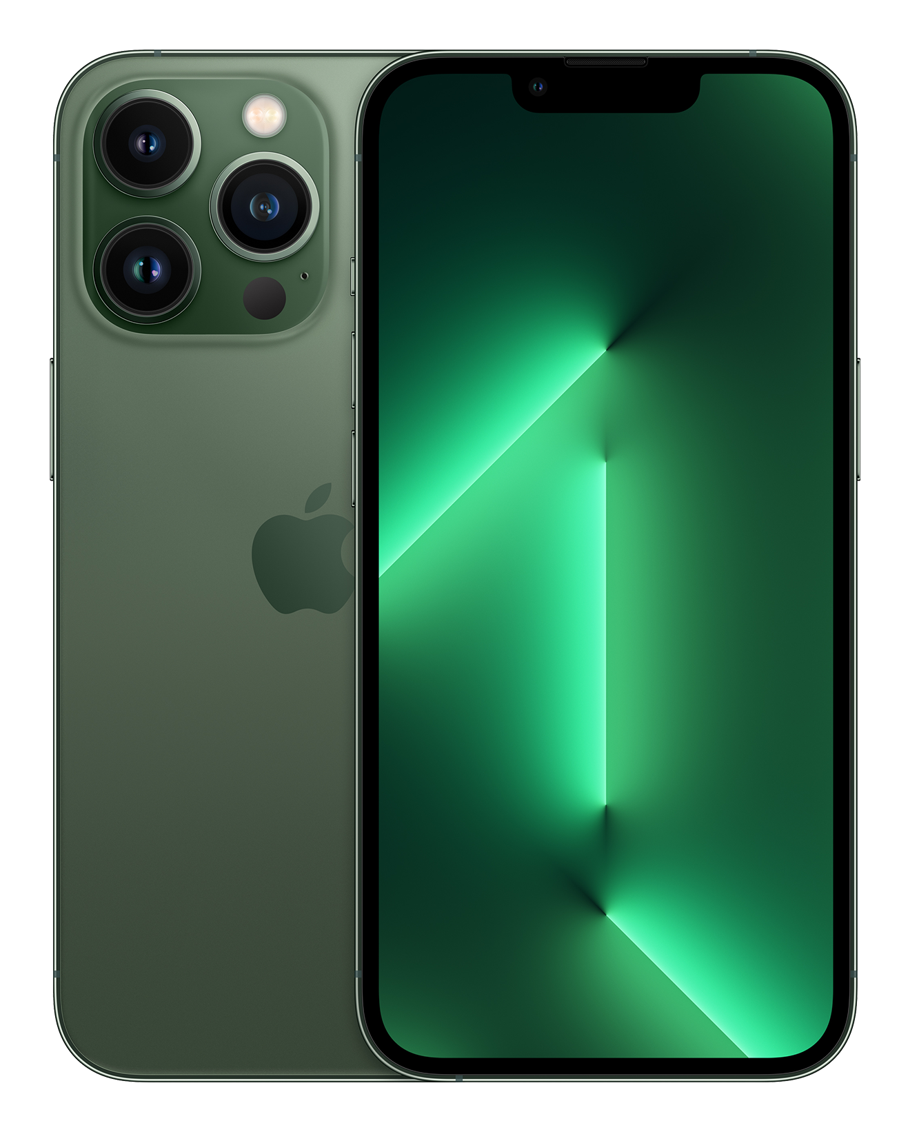 iPhone 13 Pro alpine green f b