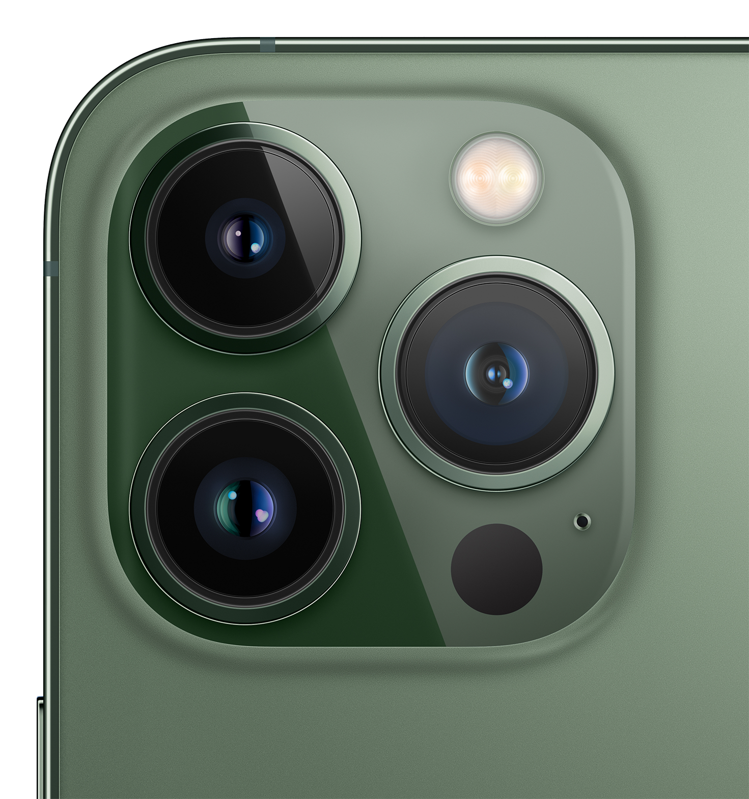 iPhone 13 Pro alpine green cam