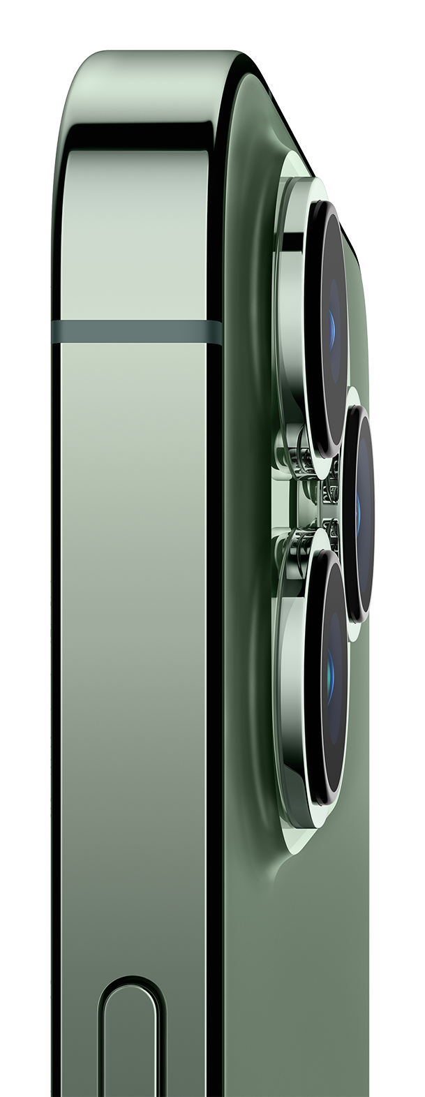 iPhone 13 Pro alpine green side