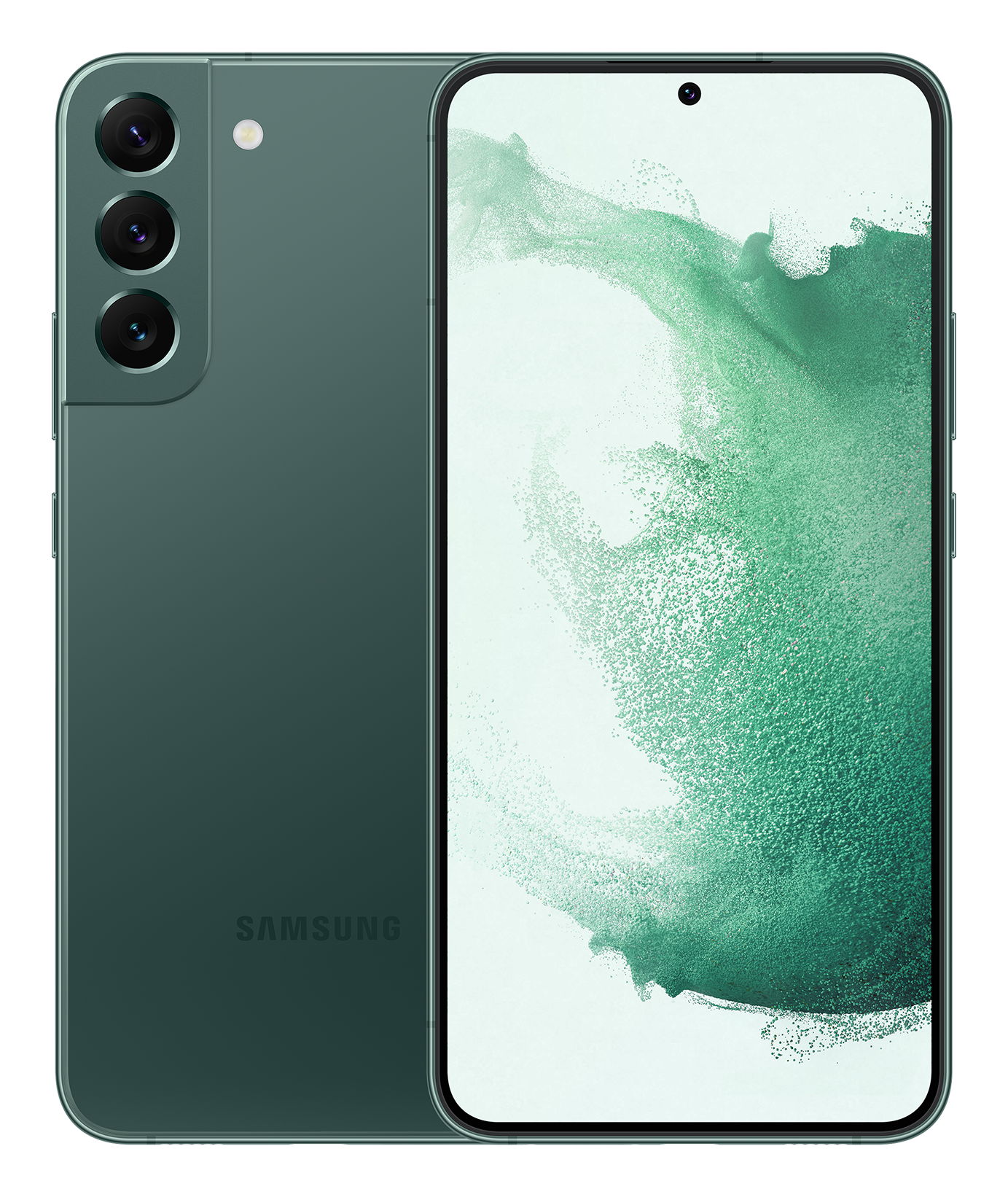 Samsung S22+ green front back