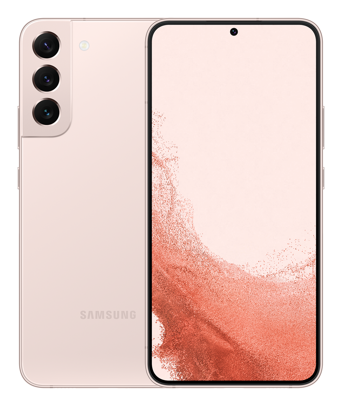 Samsung S22+ pink front back