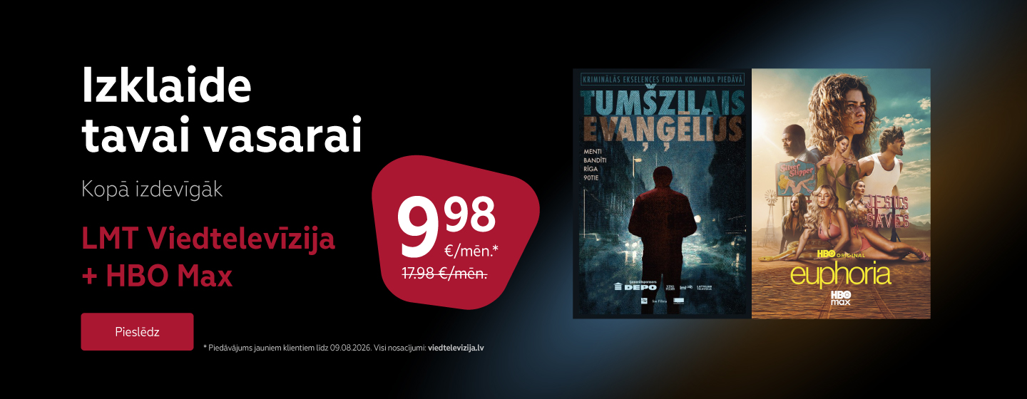 LMT Smart TV + HBO Max 9.98 €/month